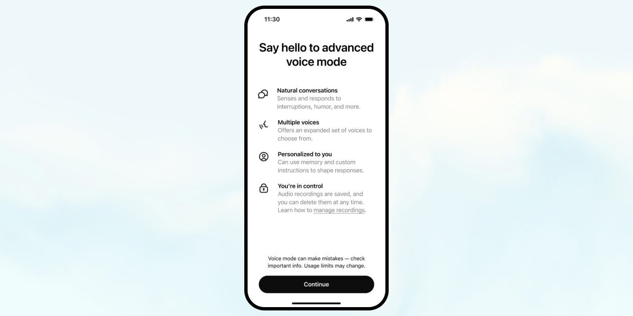 OpenAI Rilis Mode Advanced Voice ChatGPT Berkarakter Suara